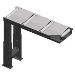 Convoyeur à rouleaux de connexion Metallkraft 1000 x 290 mm, côté alimentation