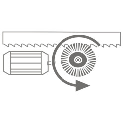 Brosse à copeaux motorisée Metallkraft - Optimachines