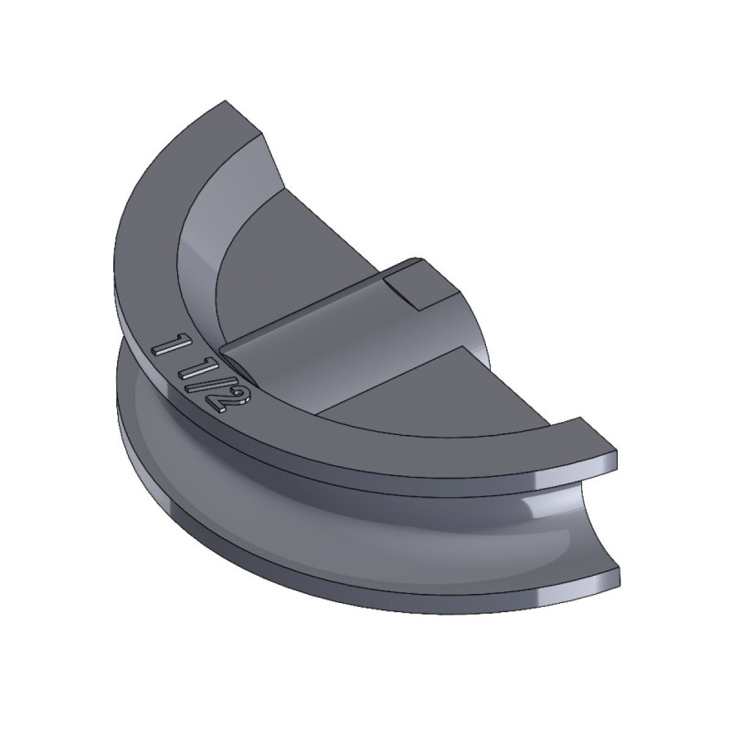 Segment de cintrage en fonte grise Metallkraft 1 1/2'' - Optimachines