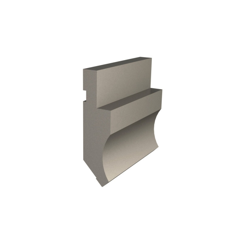 Segment supérieur 75°  Metallkraft  H67 mm / R0,8 mm / longueur 200 mm