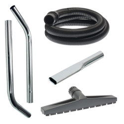 Jeu de flexibles et suceurs antistatiques Cleancraft diamètre 38 mm / 4,5 m