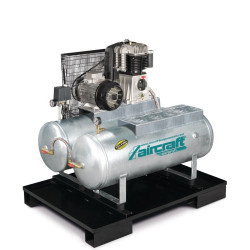 Compresseur à piston fixe avec 2 réservoirs d'air comprimé de 100 litres Aircraft 703 / 2x100 / 10 - Optimachines