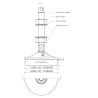 Amortisseur de vibrations pied de machine Optimum SE 55 - Optimachines