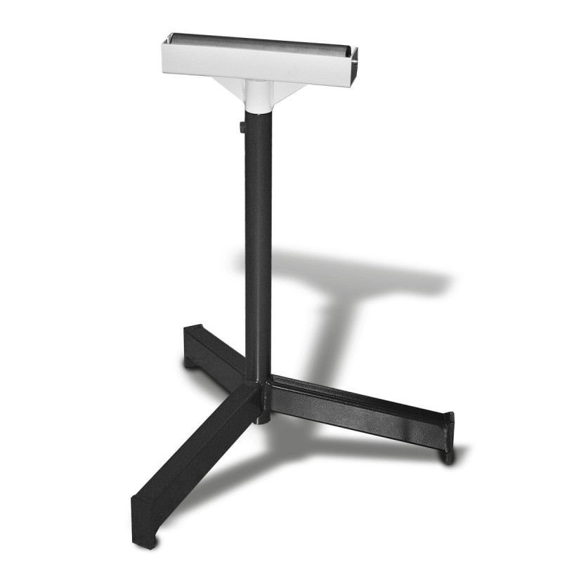 Support à rouleaux Metallkraft 290 mm, réglable en hauteur, charge d'appui max. 200 kilogrammes - Optimachines