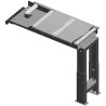 Convoyeur à rouleaux de connexion 1000 x 390 mm , découpe à 60°,  côté évacuation , 200 kg/m