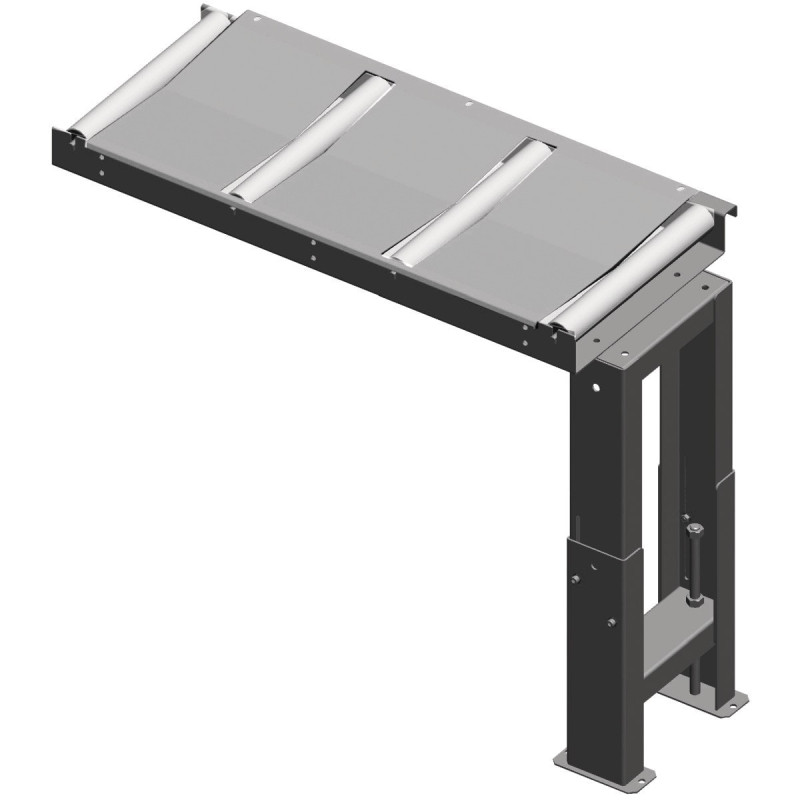 Convoyeur à rouleaux Metallkraft 1000 x 390 mm, 200 kg/m - Optimachines