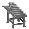 Convoyeur à rouleaux motorisé de connexion 2000 x 520 mm, découpe à 60 ° côté évacuation