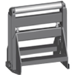 Support rouleaux 520 mm, réglable en hauteur, charge d'appui max. 700 kilogrammes