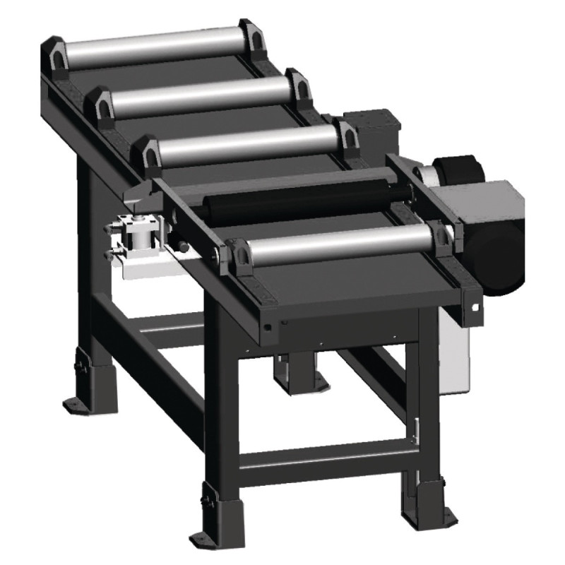 Convoyeur à rouleaux avec un rouleau à entrainement électrique 2000 x 450 mm 