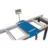 Système de rouleaux et jauges Metallkraft MRB LC-E  Longueur : 4 m , Pieds : 3
