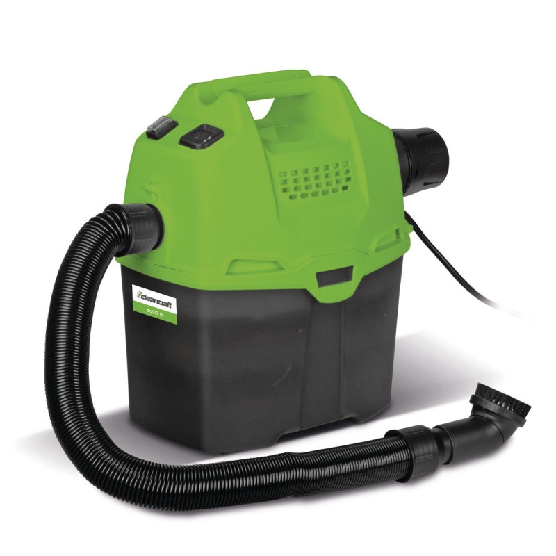 Aspirateur à poussières compact 5L  portatif à bandouilère  Cleancraft dryCAT 15