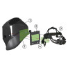 Masque de soudage automatique Schweisskraft XXL-W-2 TC orange - Optimachines