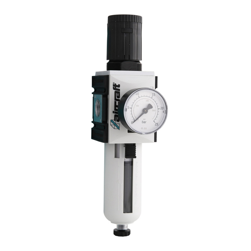 Régulateur de pression filtre AC 1/4" 12 bars pneumatique - Optimachines
