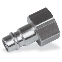 Raccord cannelé acier/douilles int., raccord pneumatique - Optimachines