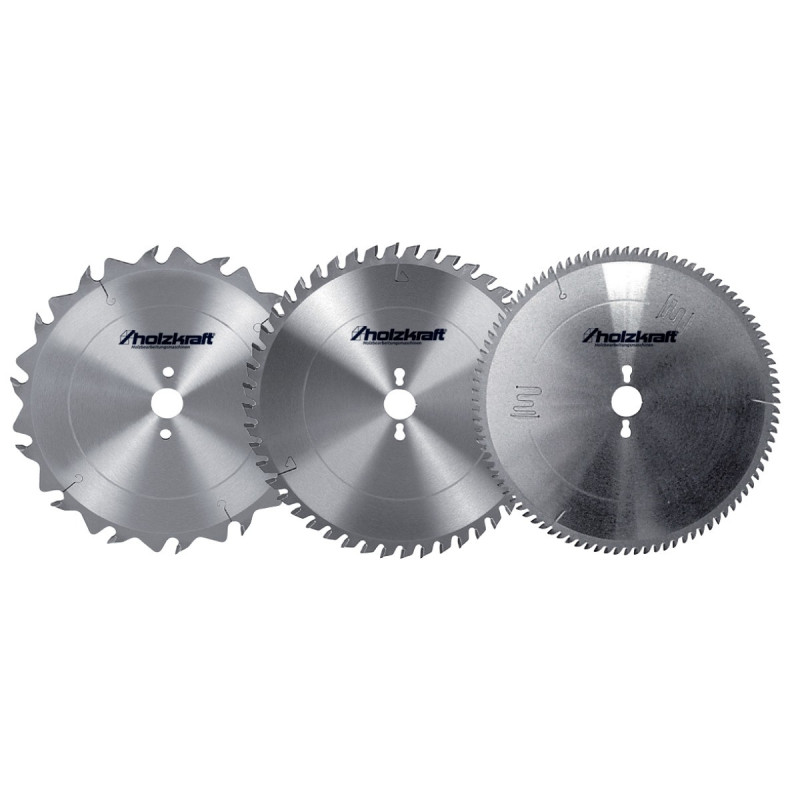 Jeu de lames de scie circulaire Holzkraft 250 mm - Optimachines