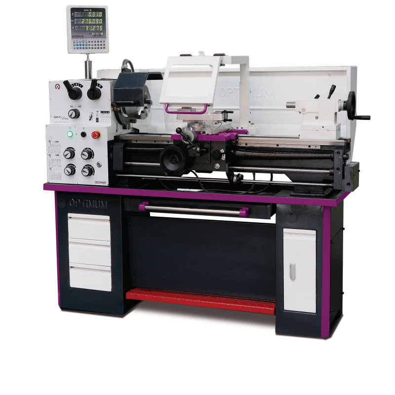 Tour à métaux  Optimum TH 3309D (400 V)  - Optimachines