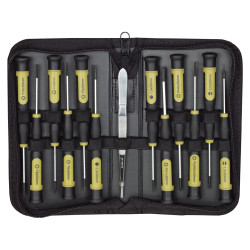 MICRO-TOURNEVIS PROXXON SET 13 PCS EN POCHETTE ZIPPÉE