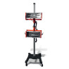 Sécheur infrarouge Unicraft ILT 2, surface 800 x 800 mm, 2 x 1 kW, température 30–100 °C, minuterie 0–60 min, tubes quartz halog