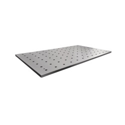 plan de travail perforé en MDF 1100 x 640 x 18 mm / alésage Ø 20 mm