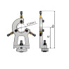 Lunette de tour a metaux- tour conventionnel accessoires - Optimachines