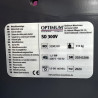 Photo de la plaque fabricant de la scie à ruban Optimum SD 300 V en bonne affaire chez optimachines