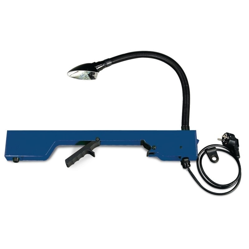 Lampe de travail sur support escamotable