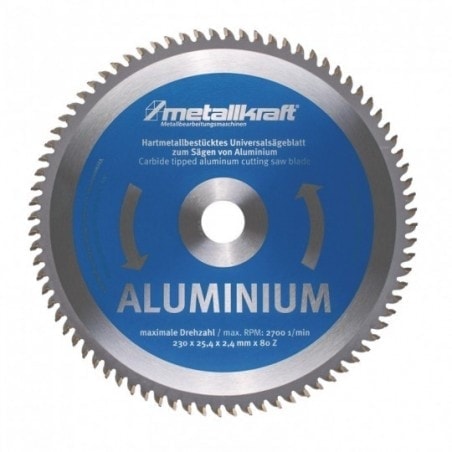 Lame de scie pour aluminium  Metallkraft Ø 230 x 2.4 x 25.4 mm (1)