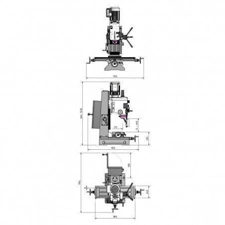 Fraiseuse  Optimum MB4 V