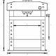 Schema des dimensions de la presse hydraulique 10 tonnes