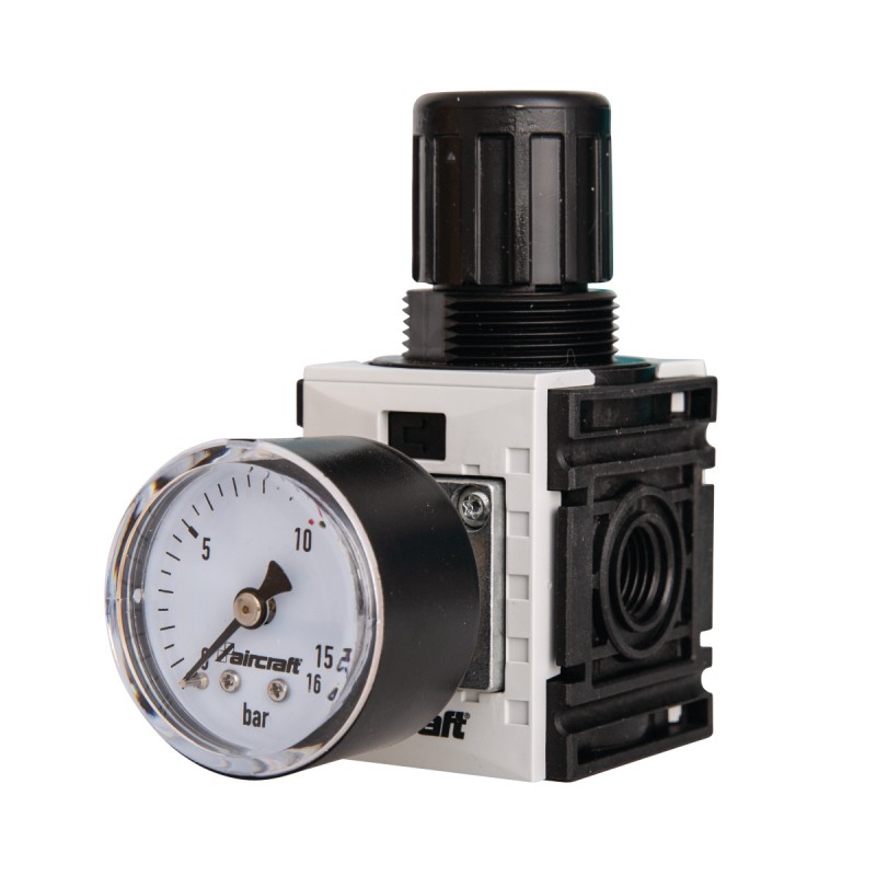 Régulateur de pression filtre AC 1/4 12 bars pneumatique - Optimachines