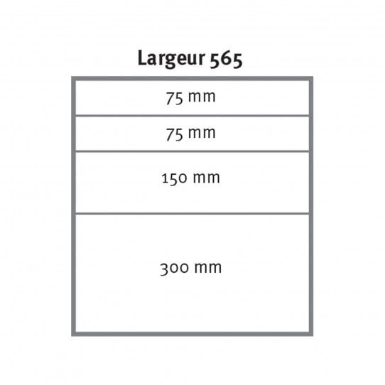 Caisson d'atelier sous établi Uniworks 4 tiroirs