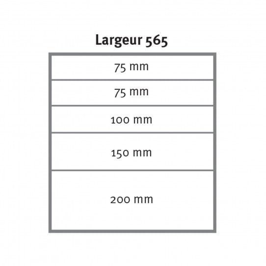 Bloc tiroir sous établi  Uniworks 5 tiroirs