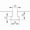 Sous-structure avec table de serrage pour machines à fileter Metallkraft
