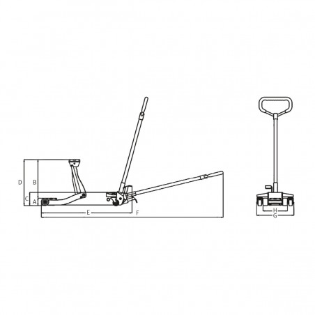 Dimensions cric de levage  Unicraft SRWH 3000 QL