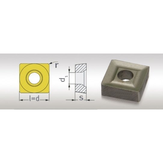 Jeu de 5 plaquettes S/90° Jeu de 5 plaquettes S/90°