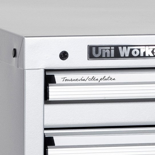 Etiquette de classement pour le caisson 6 tiroirs Uniworks - L x H : 723 x 800 - EL726508