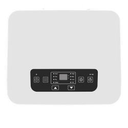 Climatiseur  mobile avec contrôle Bluetooth et Wi-Fi PAC 9000. Panneau de commande.