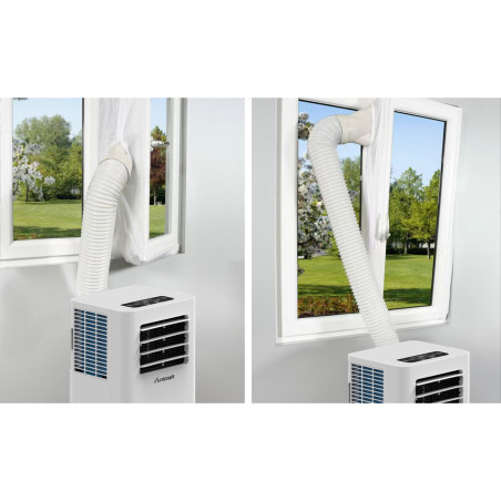 Climatiseur  mobile avec contrôle Bluetooth et Wi-Fi PAC 9000. Kit d'évacuation.