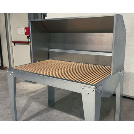 Caisson d'aspiration de poussières de bois DUSTYBOX 2. Vue de 3/4