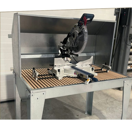 Caisson d'aspiration de poussières de bois DUSTYBOX 2. En situation.