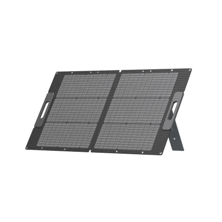 Panneau solaire 100W compatible avec les stations d'énergie BLUETTI. Vue de 3/4.