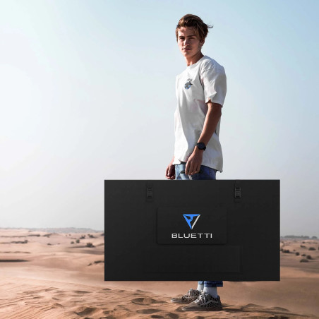 Panneau solaire 350 W compatible avec les stations d'énergie BLUETTI. Transport facile.
