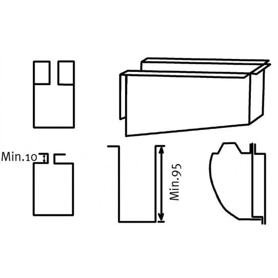 Kit AB 660 H - Tablier supérieur haut pour HSBM 660 N