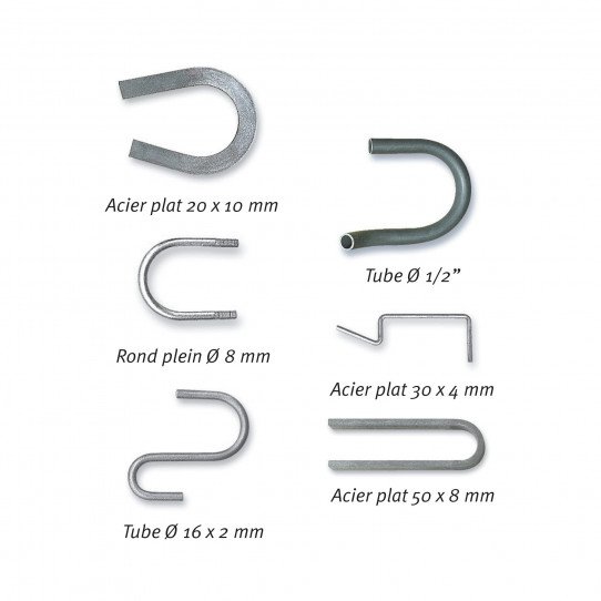 Exemple de réalisations avec la cintreuse universelle mobile Metallkraft UB 10