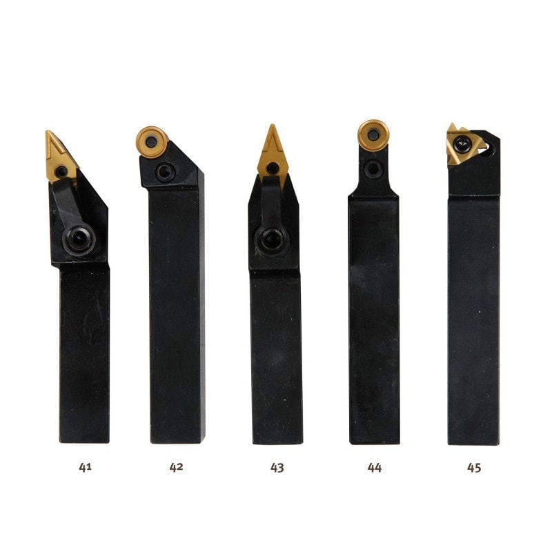 Jeu de 5 outils 16x16 mm à plaquettes Jeu de 5 outils 16x16 mm à plaquettes