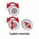 3 galets motorisés pour la rouleuse asymétrique  Metallkraft RBM 1270-25 E