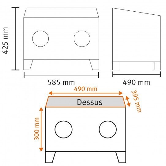 Dimensions de la cabine de sablage Unicraft SSK 1 - 6204000