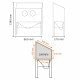 Dimensions de la cabine de sablage Unicraft SSK2 - 6204001