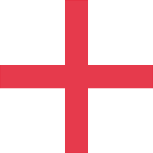 Plus rouge symbolisant une vis cruciforme