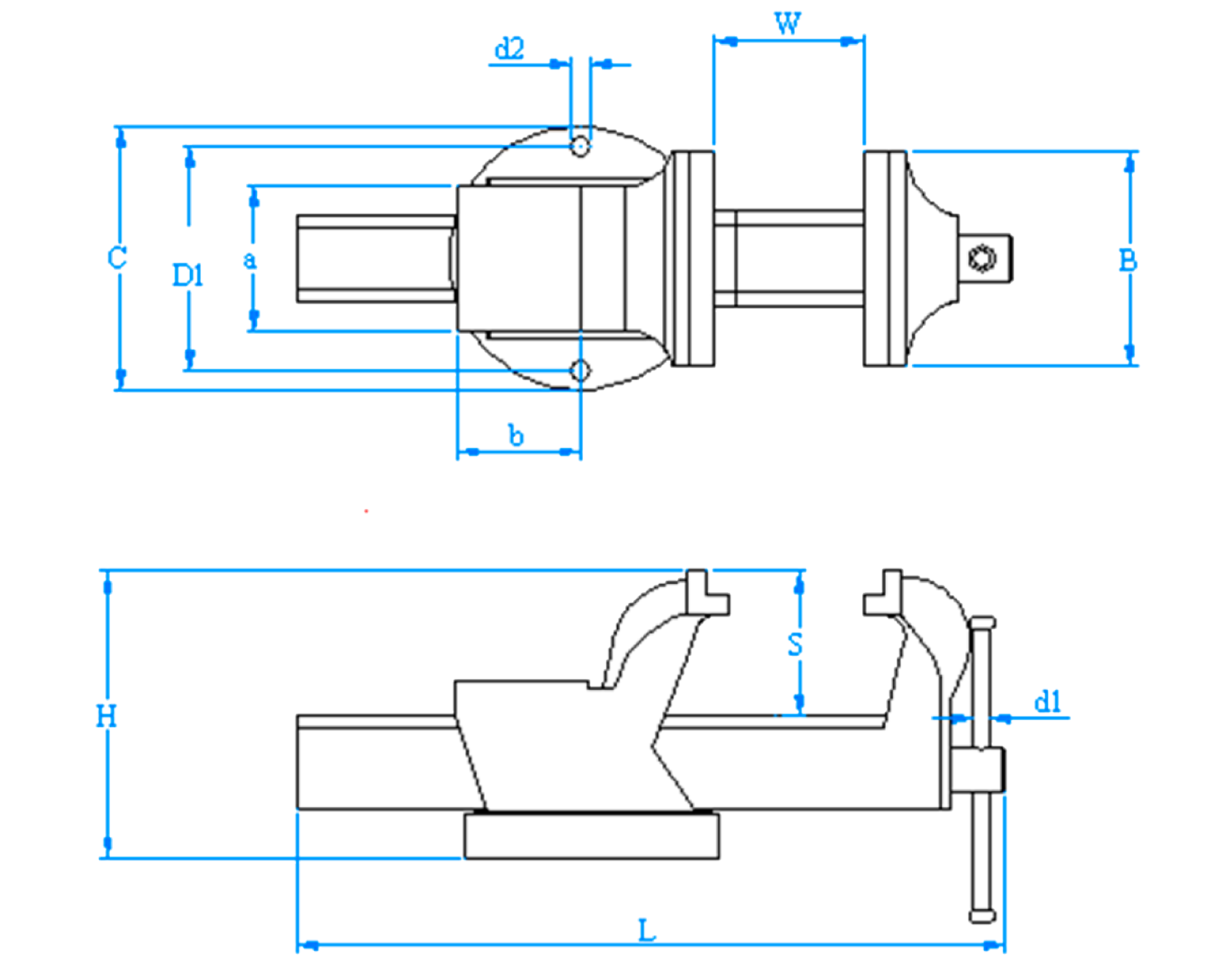 Schema étau d'établi